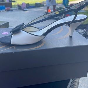 Black and white enzo angiolini size 8